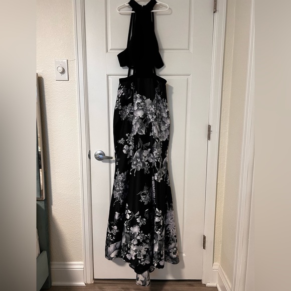 Floral Mermaid Prom Dress - Picture 7 of 12